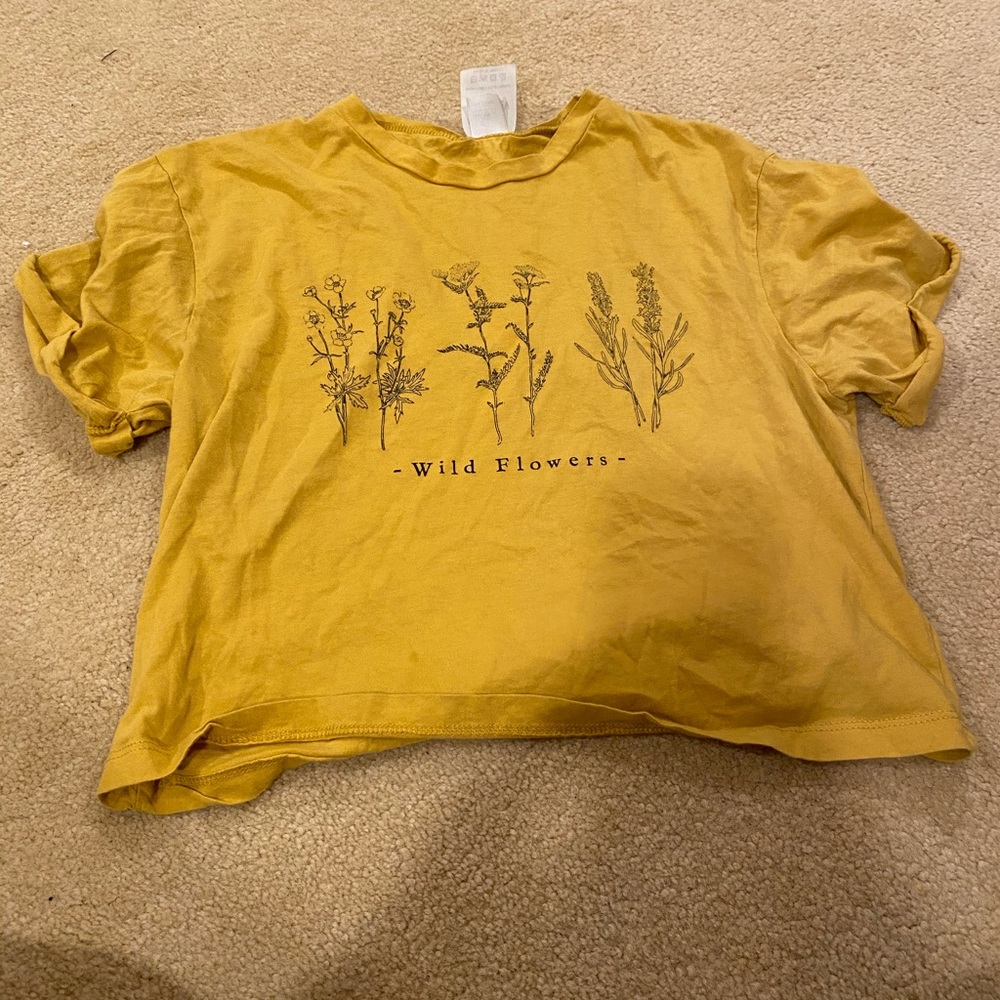 Wild flower crop top